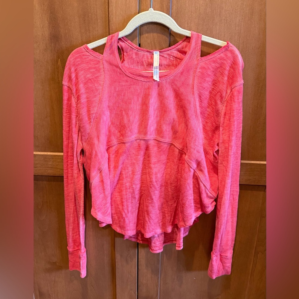 Women's Coral Free People Long Sleeve